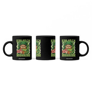 Funny St Patrick's Day Cannabis Weed Coffee Mug Kiss Me I'm Highrish Leprechaun TS11 Print Your Wear