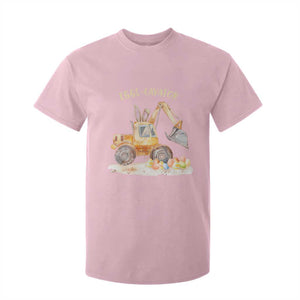 Funny Easter Day Excavator T Shirt For Kid Eggs-Cavator Bunny Construction Trucks TS11 Light Pink Print Your Wear