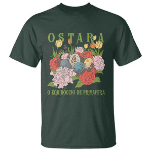 Ostara Eostre Easter Day T Shirt O Equinoccio De Primavera Eggs Flowers TS11 Dark Forest Green Print Your Wear