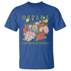 Ostara Eostre Easter Day T Shirt O Equinoccio De Primavera Eggs Flowers TS11 Royal Blue Print Your Wear