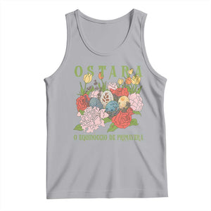 Ostara Eostre Easter Day Tank Top O Equinoccio De Primavera Eggs Flowers TS11 Athletic Heather Print Your Wear