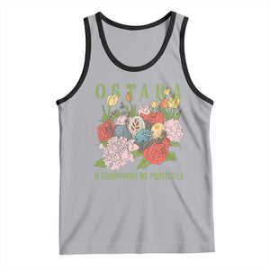 Ostara Eostre Easter Day Tank Top O Equinoccio De Primavera Eggs Flowers TS11 Athletic Heather Black Print Your Wear