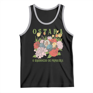 Ostara Eostre Easter Day Tank Top O Equinoccio De Primavera Eggs Flowers TS11 Black Athletic Heather Print Your Wear