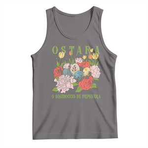 Ostara Eostre Easter Day Tank Top O Equinoccio De Primavera Eggs Flowers TS11 Deep Heather Print Your Wear