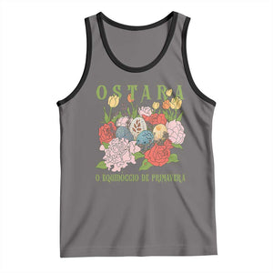 Ostara Eostre Easter Day Tank Top O Equinoccio De Primavera Eggs Flowers TS11 Deep Heather Black Print Your Wear