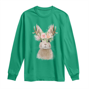 Ostara Pagan Eostre Easter Day Long Sleeve Shirt Rabbit Wolpertinger Spring Equinox Festival TS11 Irish Green Print Your Wear