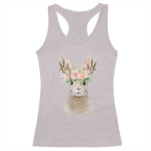 Ostara Pagan Eostre Easter Day Racerback Tank Top Rabbit Wolpertinger Spring Equinox Festival TS11 Ice Gray Print Your Wear