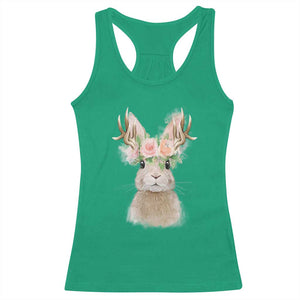 Ostara Pagan Eostre Easter Day Racerback Tank Top Rabbit Wolpertinger Spring Equinox Festival TS11 Irish Green Print Your Wear