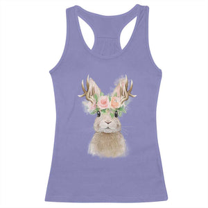 Ostara Pagan Eostre Easter Day Racerback Tank Top Rabbit Wolpertinger Spring Equinox Festival TS11 Violet Print Your Wear