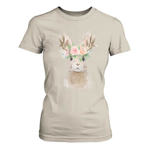 Ostara Pagan Eostre Easter Day T Shirt For Women Rabbit Wolpertinger Spring Equinox Festival TS11 Sand Print Your Wear