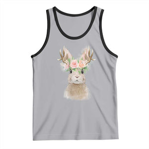 Ostara Pagan Eostre Easter Day Tank Top Rabbit Wolpertinger Spring Equinox Festival TS11 Athletic Heather Black Print Your Wear