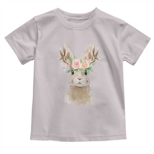 Ostara Pagan Eostre Easter Day Toddler T Shirt Rabbit Wolpertinger Spring Equinox Festival TS11 Ice Gray Print Your Wear