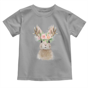 Ostara Pagan Eostre Easter Day Toddler T Shirt Rabbit Wolpertinger Spring Equinox Festival TS11 Sport Gray Print Your Wear