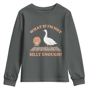 What If I'm Not Silly Enough Funny Silly Goose Youth Sweatshirt