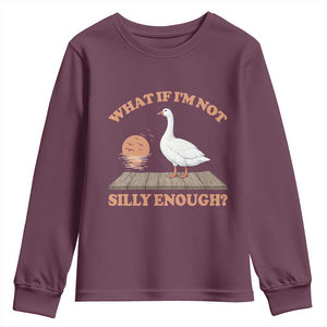 What If I'm Not Silly Enough Funny Silly Goose Youth Sweatshirt