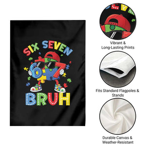 67 Autism Awareness Garden Flag Funny Six Seven Bruh Autistic Puzzle Kids Boys TS11 Print Your Wear