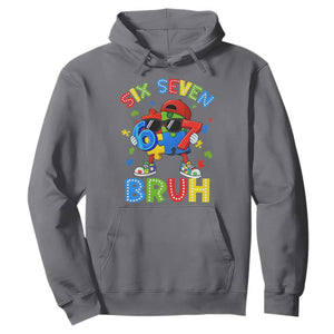67 Autism Awareness Hoodie Funny Six Seven Bruh Autistic Puzzle Kids Boys TS11 Charcoal Print Your Wear