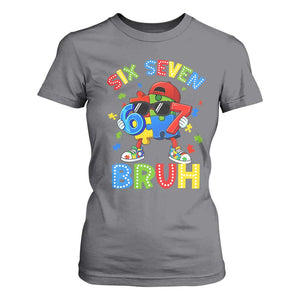 67 Autism Awareness T Shirt For Women Funny Six Seven Bruh Autistic Puzzle Kids Boys TS11 Charcoal Print Your Wear