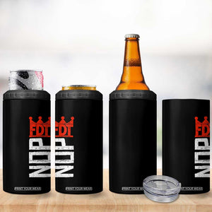 No Kings Protest Nope Funny Political Satire 4 in 1 Can Cooler Tumbler TS11 Print Your Wear