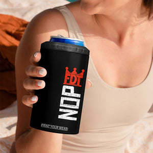 No Kings Protest Nope Funny Political Satire 4 in 1 Can Cooler Tumbler TS11 Print Your Wear