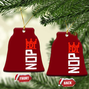 No Kings Protest Nope Funny Political Satire Ceramic Ornament TS11 Print Your Wear