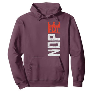 No Kings Protest Nope Funny Political Satire Hoodie TS11 Maroon Print Your Wear