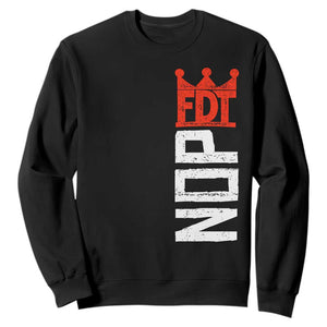 No Kings Protest Nope Funny Political Satire Sweatshirt TS11 Black Print Your Wear
