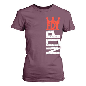 No Kings Protest Nope Funny Political Satire T Shirt For Women TS11 Maroon Print Your Wear