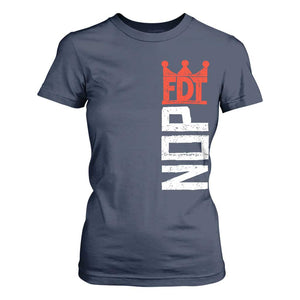 No Kings Protest Nope Funny Political Satire T Shirt For Women TS11 Navy Print Your Wear