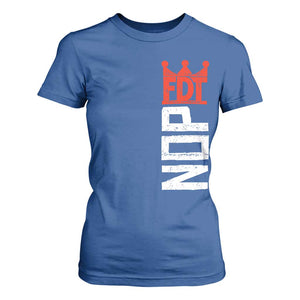 No Kings Protest Nope Funny Political Satire T Shirt For Women TS11 Royal Blue Print Your Wear