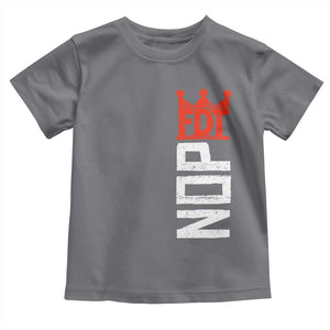 No Kings Protest Nope Funny Political Satire Toddler T Shirt TS11 Charcoal Print Your Wear