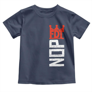 No Kings Protest Nope Funny Political Satire Toddler T Shirt TS11 Navy Print Your Wear