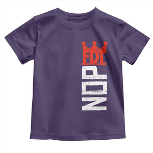 No Kings Protest Nope Funny Political Satire Toddler T Shirt TS11 Purple Print Your Wear