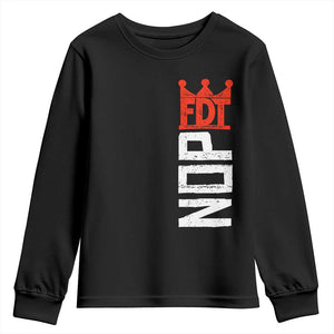 No Kings Protest Nope Funny Political Satire Youth Sweatshirt TS11 Black Print Your Wear