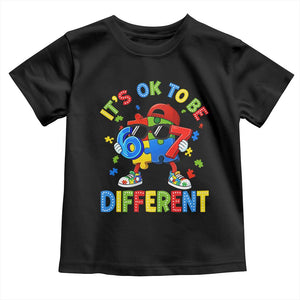Six Seven Autism Awareness Toddler T Shirt It Is Ok To Be Different 67 Meme Puzzle TS11 Black Print Your Wear