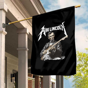 Abe Lincoln Playing Electric Guitar Rocker Garden Flag TS11 Print Your Wear