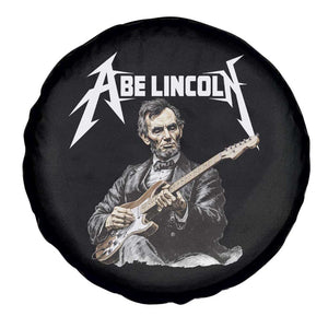 Abe Lincoln Playing Electric Guitar Rocker Spare Tire Cover TS11 Print Your Wear