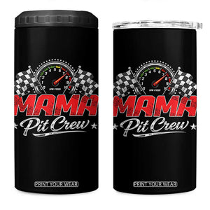 Mama Pit Crew 4 in 1 Can Cooler Tumbler Racing Family Matching Mothers Day TS11 One Size: 16 oz Black Print Your Wear