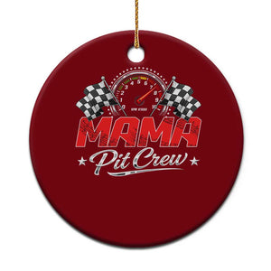 Mama Pit Crew Ceramic Ornament Racing Family Matching Mothers Day TS11 1pc Red Print Your Wear