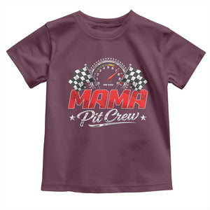 Mama Pit Crew Toddler T Shirt Racing Family Matching Mothers Day TS11 Maroon Print Your Wear