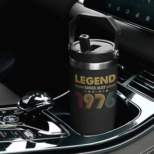 May 50th Birthday Flip Straw Tumbler Legends Since May 1976 Retro Bday TS11 Print Your Wear