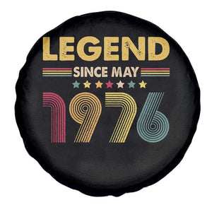 May 50th Birthday Spare Tire Cover Legends Since May 1976 Retro Bday TS11 Print Your Wear