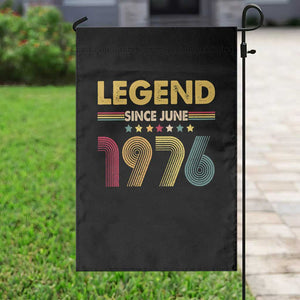 June 50th Birthday Garden Flag Legends Since June 1976 Retro Bday TS11 Print Your Wear