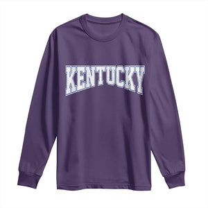 Kentucky Long Sleeve Shirt Vintage Sports Design Kentuckian KY State TS11 Purple Print Your Wear