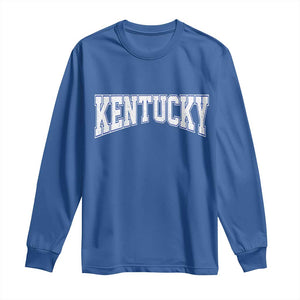 Kentucky Long Sleeve Shirt Vintage Sports Design Kentuckian KY State TS11 Royal Blue Print Your Wear
