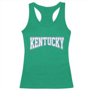 Kentucky Racerback Tank Top Vintage Sports Design Kentuckian KY State TS11 Irish Green Print Your Wear