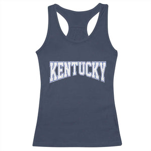 Kentucky Racerback Tank Top Vintage Sports Design Kentuckian KY State TS11 Navy Print Your Wear