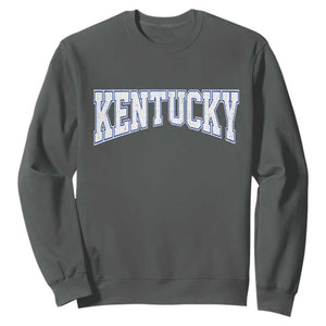 Kentucky Sweatshirt Vintage Sports Design Kentuckian KY State TS11 Dark Heather Print Your Wear