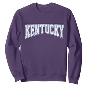 Kentucky Sweatshirt Vintage Sports Design Kentuckian KY State TS11 Purple Print Your Wear