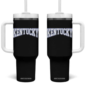 Kentucky Tumbler With Handle Vintage Sports Design Kentuckian KY State TS11 One Size: 40 oz Black Print Your Wear